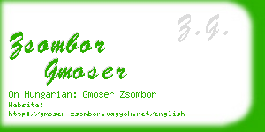 zsombor gmoser business card